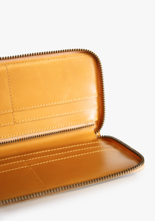 Able Helina Large Zip Around Wallet In Cognac