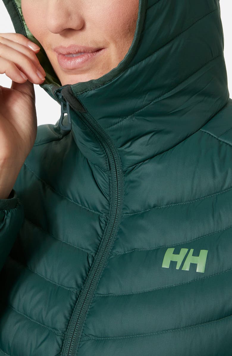 Helly Hansen Verglas Water Repellent Long Hooded Down Insulator Jacket, Alternate, color, 