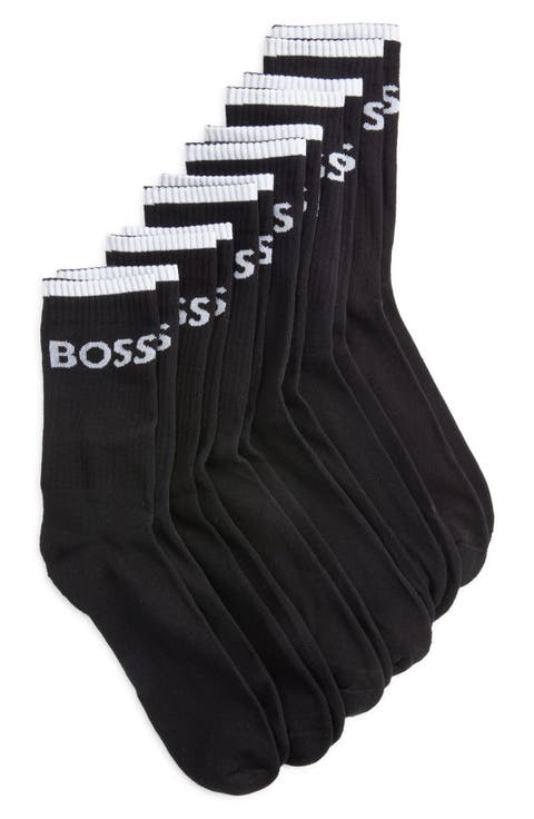 6-Pack Stripe Logo Crew Socks