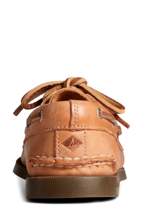 Sperry Authentic Original 2-eye Boat Shoe In Nutmeg Leather Mix Mat