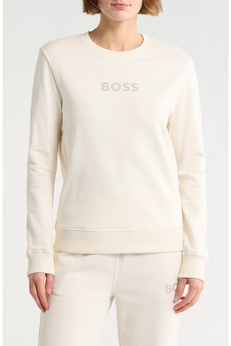 Bossa Embellished Long Sleeve T-Shirt, Main, color, OPEN WHITE