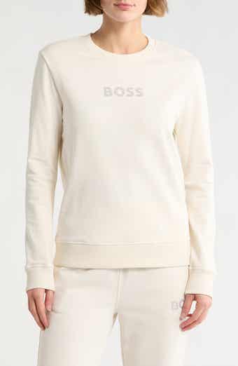 BOSS Orange Bossa Embellished Long Sleeve T-Shirt