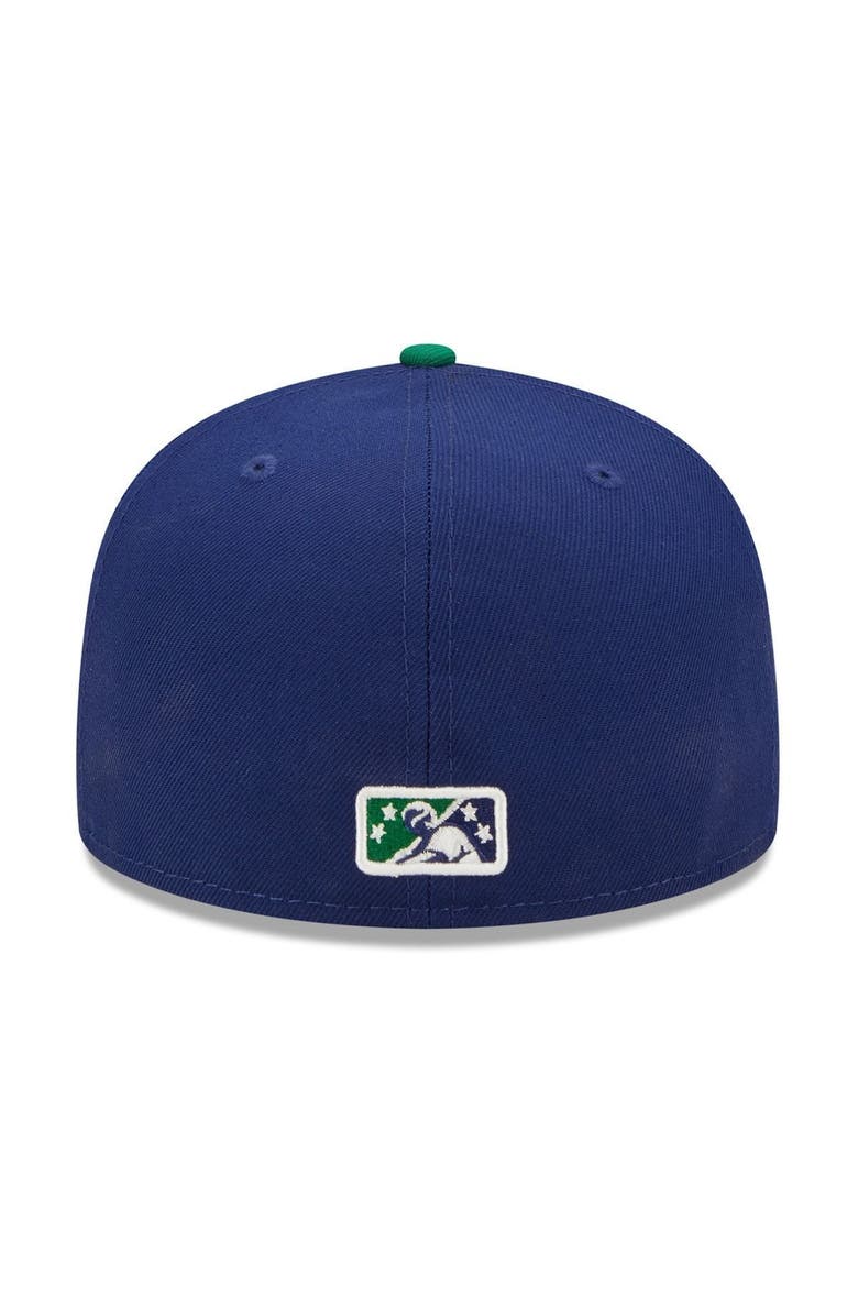 New Era Men's New Era Royal New Hampshire Fisher Cats Coconut Chicken Tender Theme Night 59FIFTY Fitted Hat, Alternate, color, 