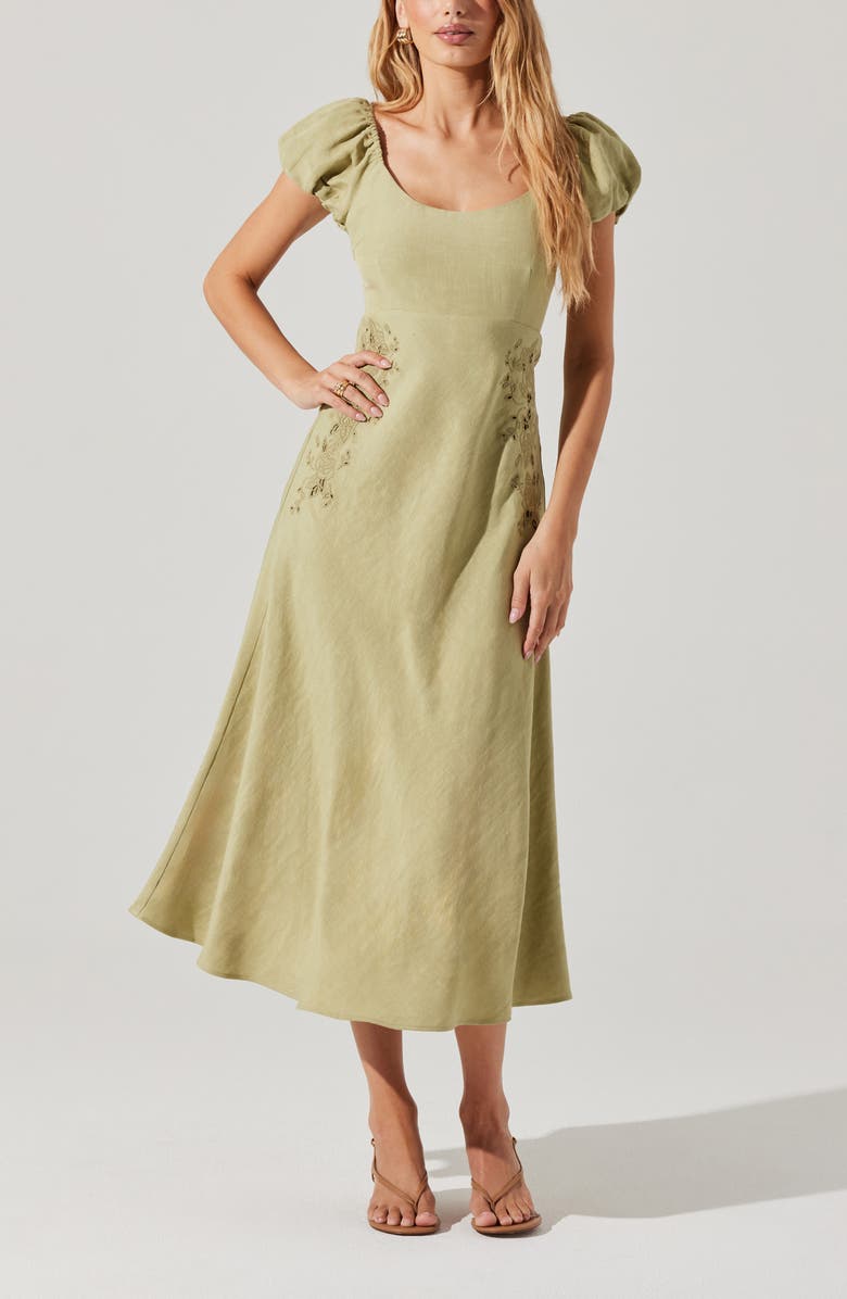 ASTR the Label Leocadia Midi Dress, Alternate, color,