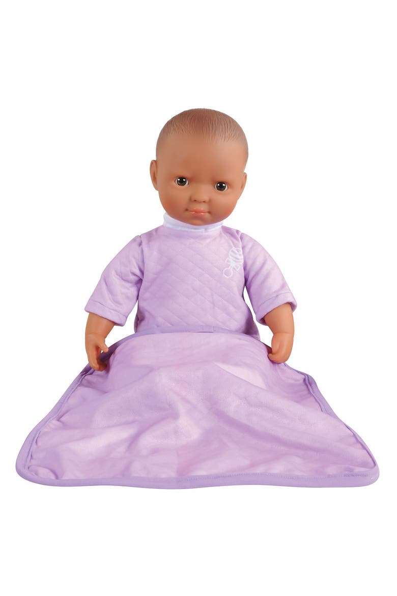 Soft Body 16" Doll with Blanket - Hispanic, Alternate, color, Purple