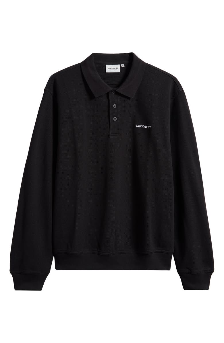 Carhartt Work In Progress Vance Long Sleeve Cotton Piqué Polo Shirt, Alternate, color,