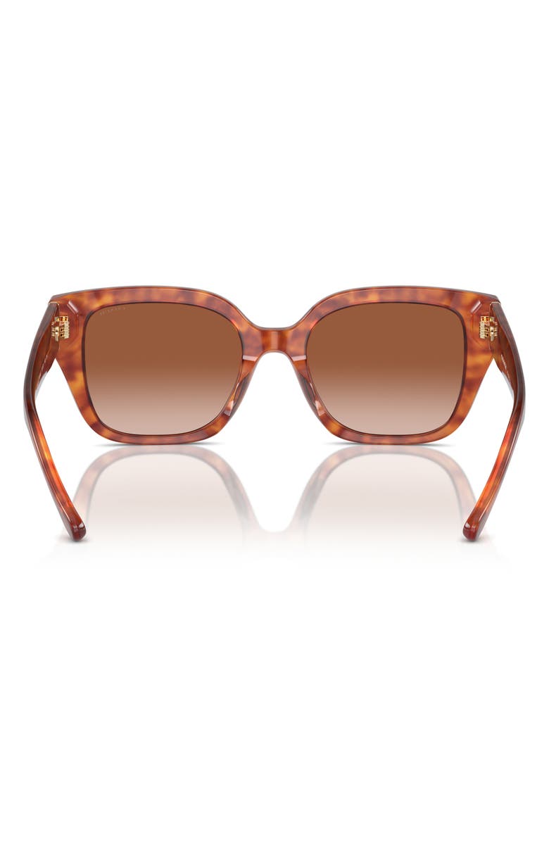 COACH 53mm Gradient Square Sunglasses, Alternate, color, Brown Tortoise