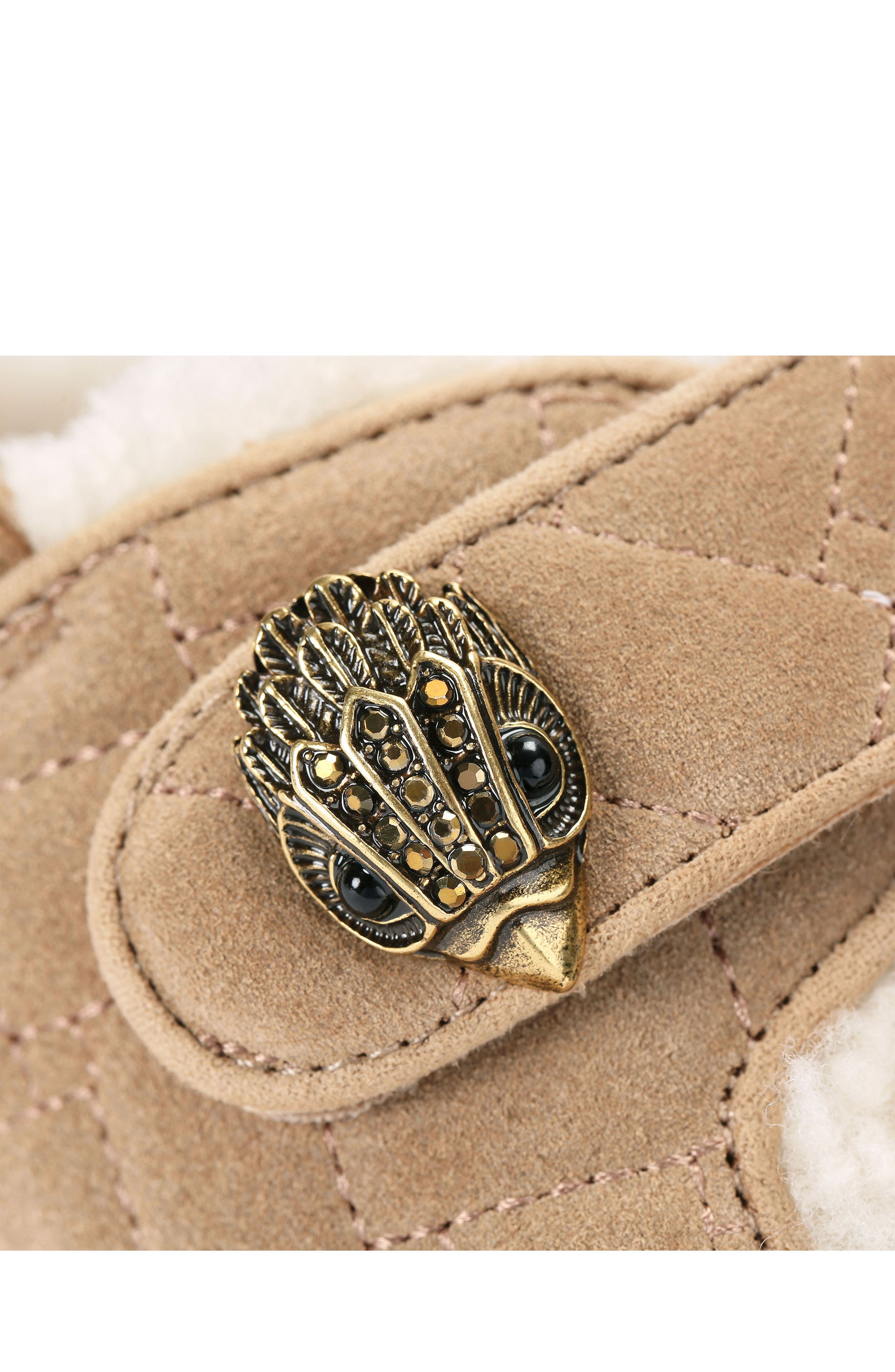 Kurt Geiger London Orson Genuine Shearling Slingback Sandal, Alternate, color, Dark Beige