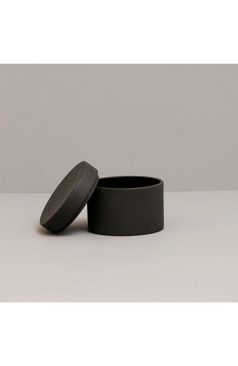 ESKO Sabbia Container - Versatile Bathroom Storage Accessories - 10cm x 8cm, Alternate, color, Black