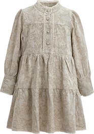 Sweet Cactus Tiered Modest Dress