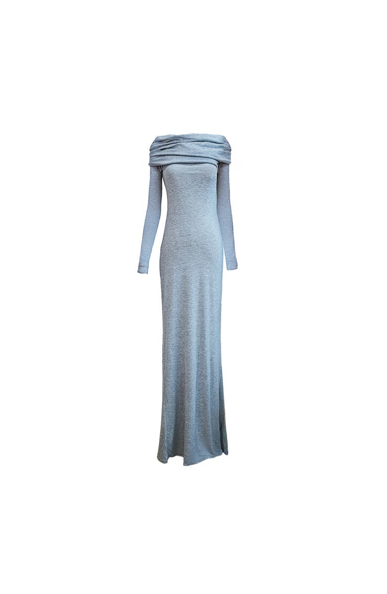 ATS Esme Off Shoulder Maxi Dress, Main, color, Grey