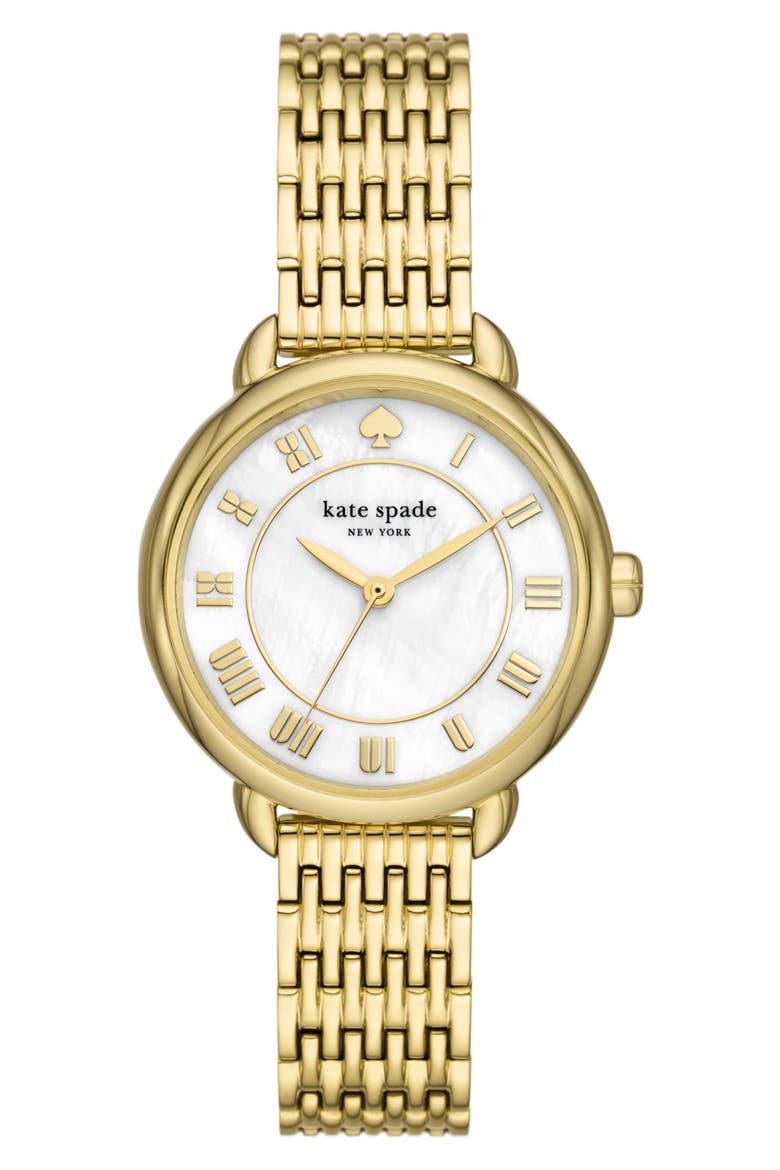 lilly avenue bracelet watch, 34mm, Main, color, GOLD