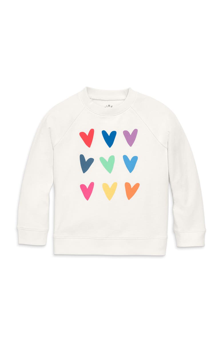 Primary Kids Rainbow Heart Sweatshirt, Main, color,