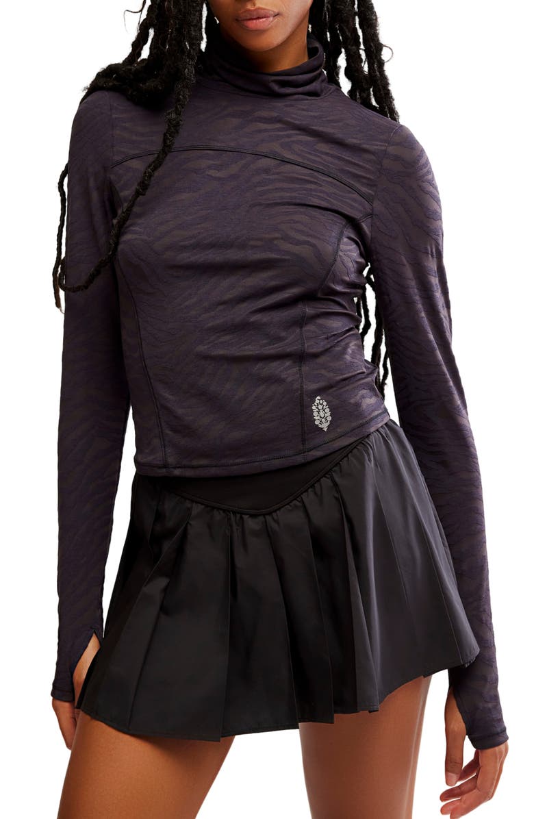 Free People Acclimate Jacquard Turtleneck Pullover, Main, color,