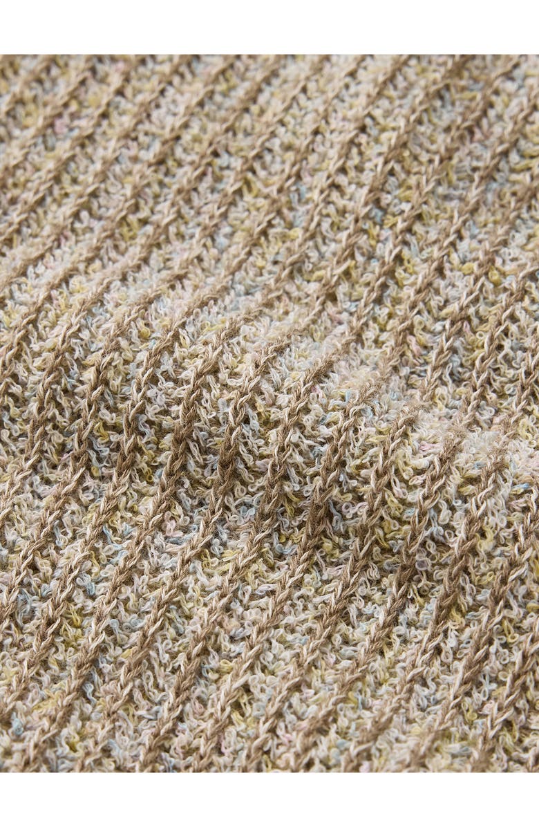 John Varvatos Vejano Regular Fit Mélange Sweater, Alternate, color, Cork