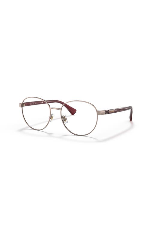 Ralph 53mm Round Optical Glasses In Gold