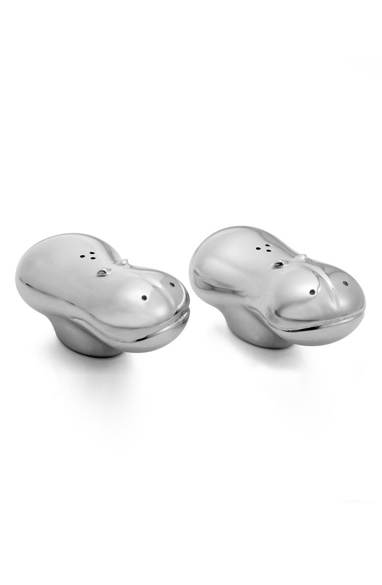 Nambé Savanna Hippo Salt & Pepper Shakers, Main, color,