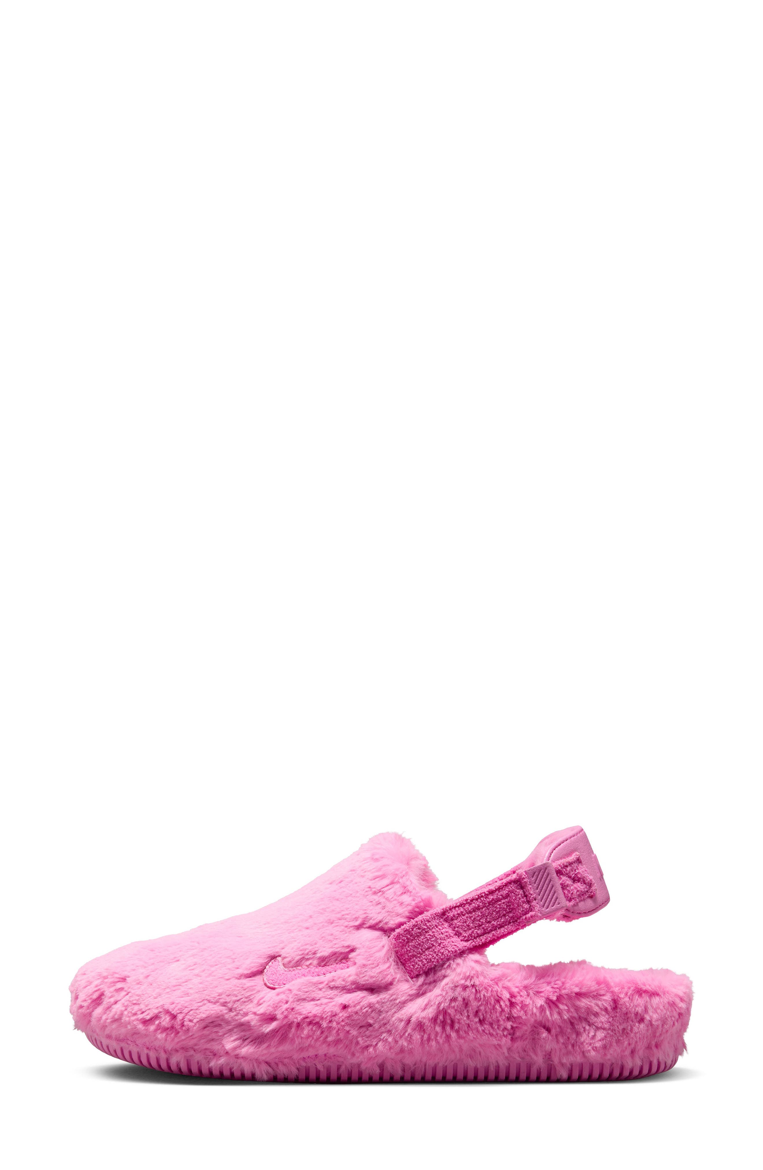 Calm Faux Fur Mule, Alternate, color, PLAYFUL PINK/ PINK