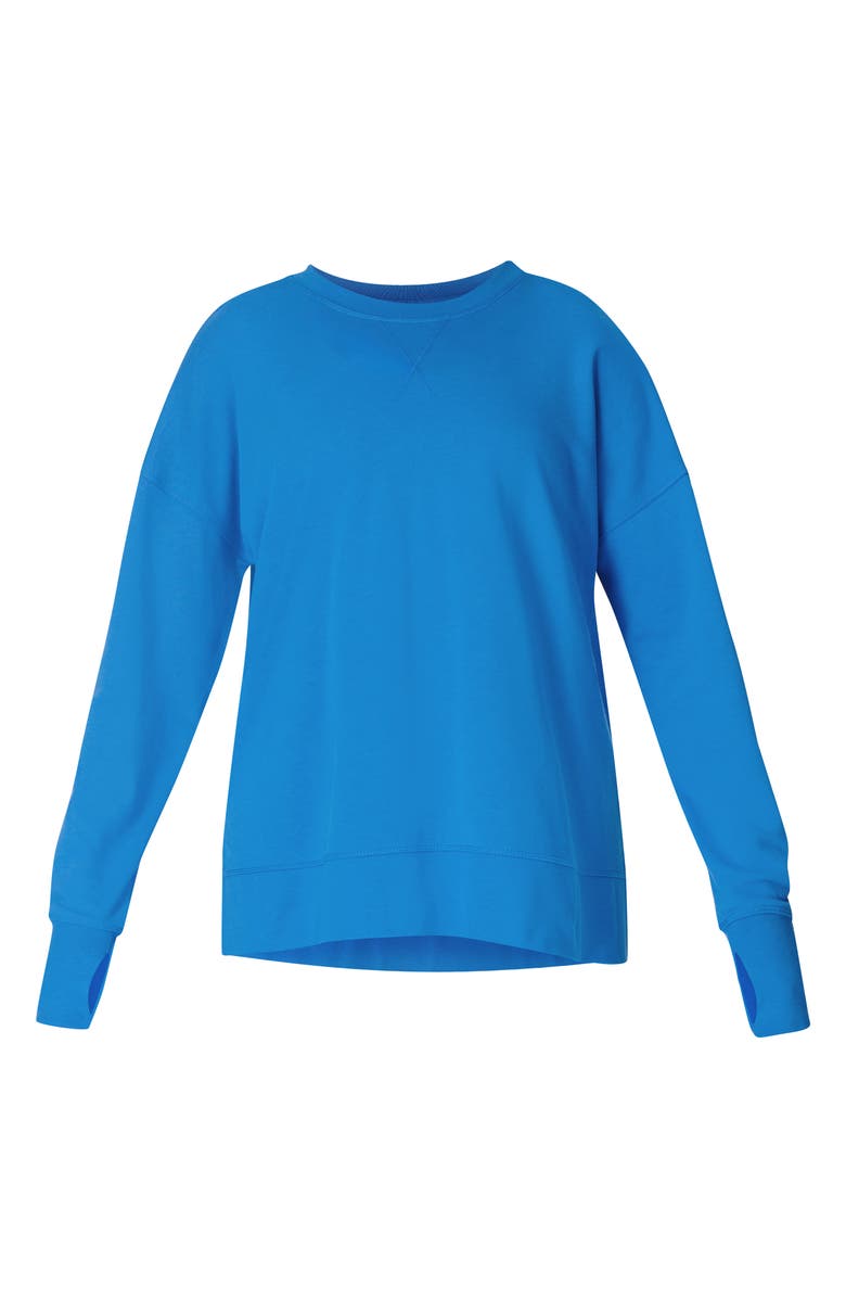 Sweaty Betty After Class Sweatshirt, Alternate, color, Tidal Blue
