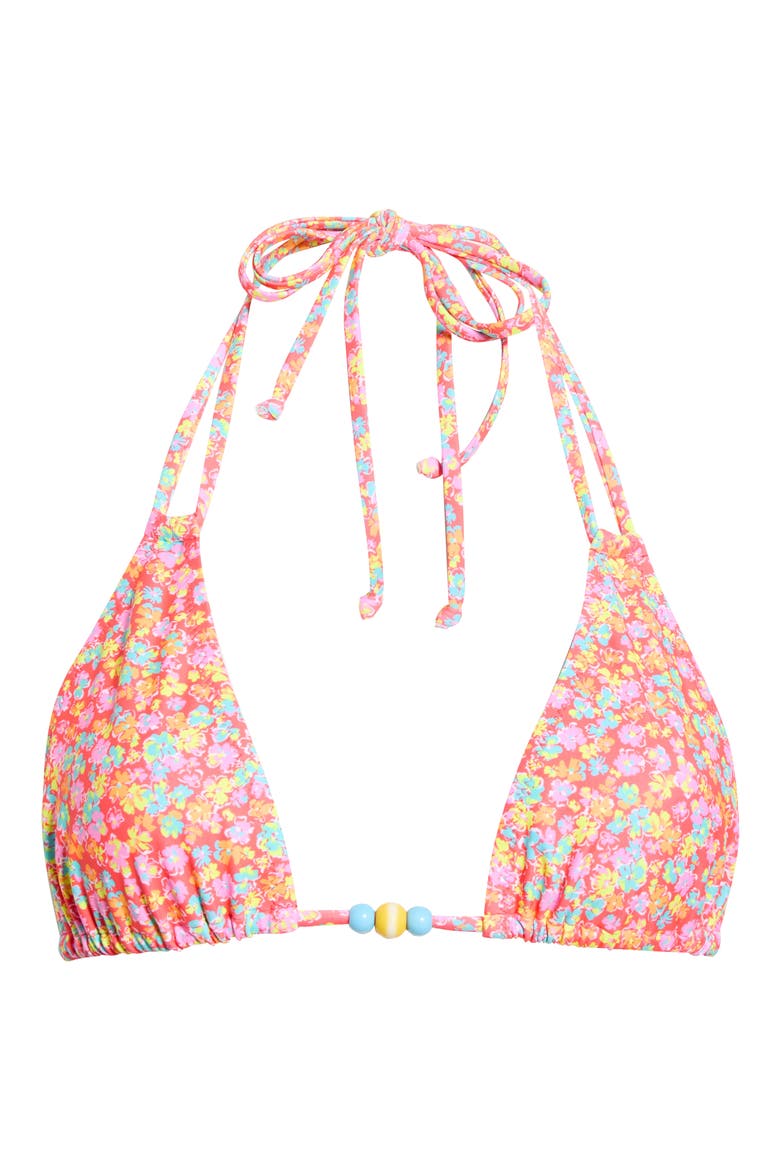Halter Bikini Top, Alternate, color, BUBBLE POP