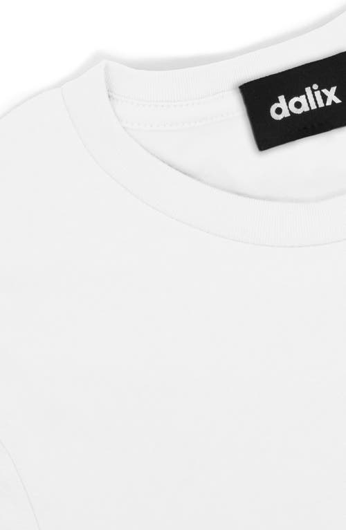 DALIX DALIX WOMENS PIXEL HEART JERSEY RELAXED TEE 