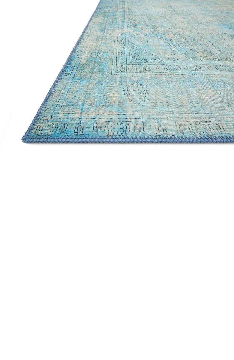 LOLOI Loren Rug - Aqua, Alternate, color, Aqua
