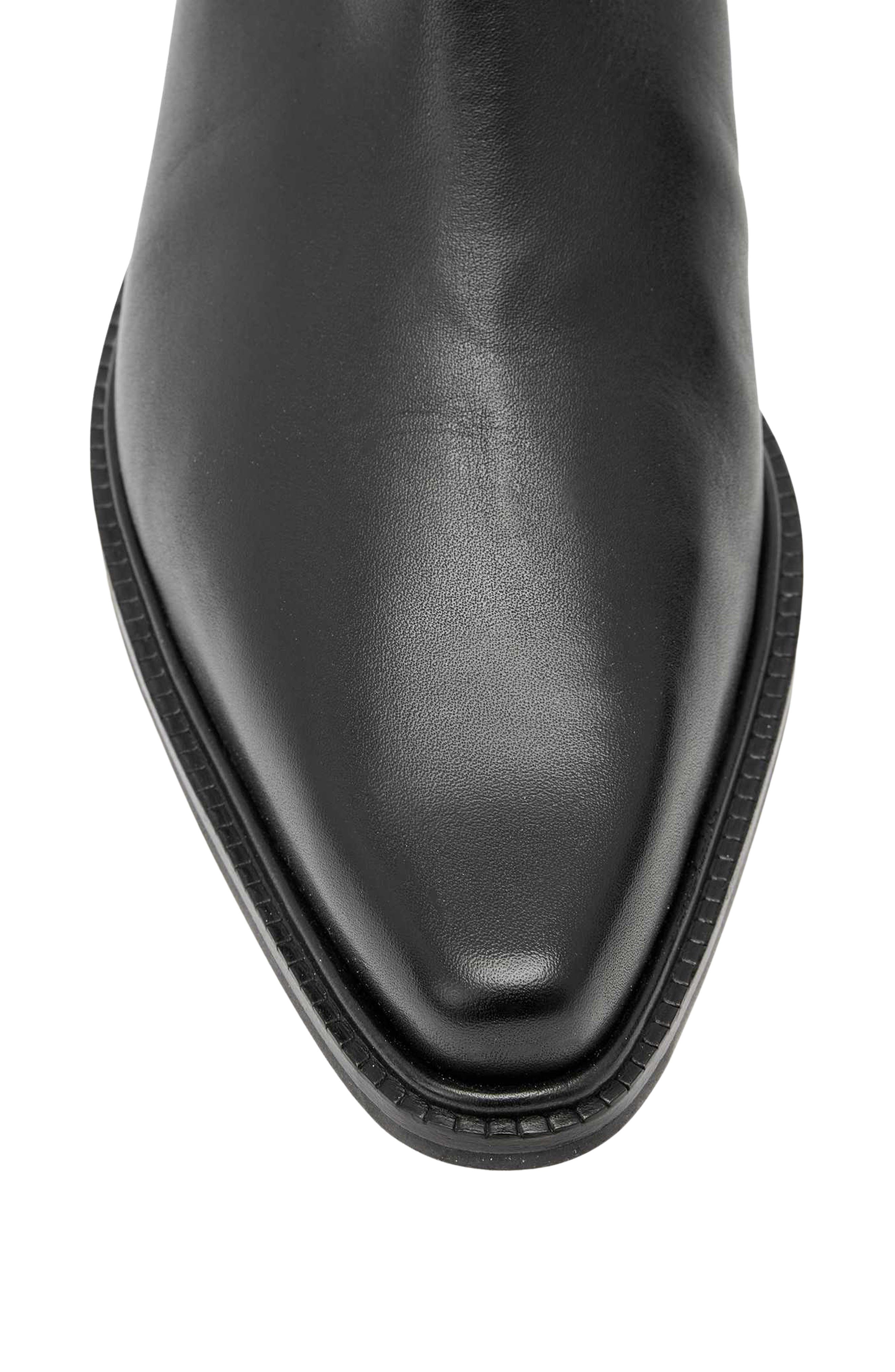 Carter Leather Chelsea Boot, Alternate, color, BLACK