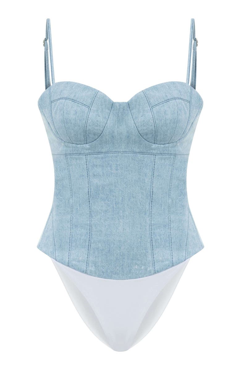 Jendue Marvel Bodysuit, Alternate, color, Ice Blue