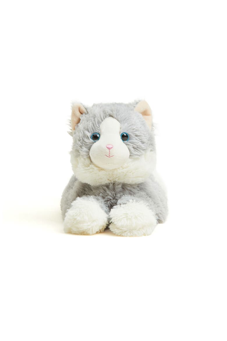 Laying Down Gray Cat Plush Toy, Alternate, color, Medium Gray