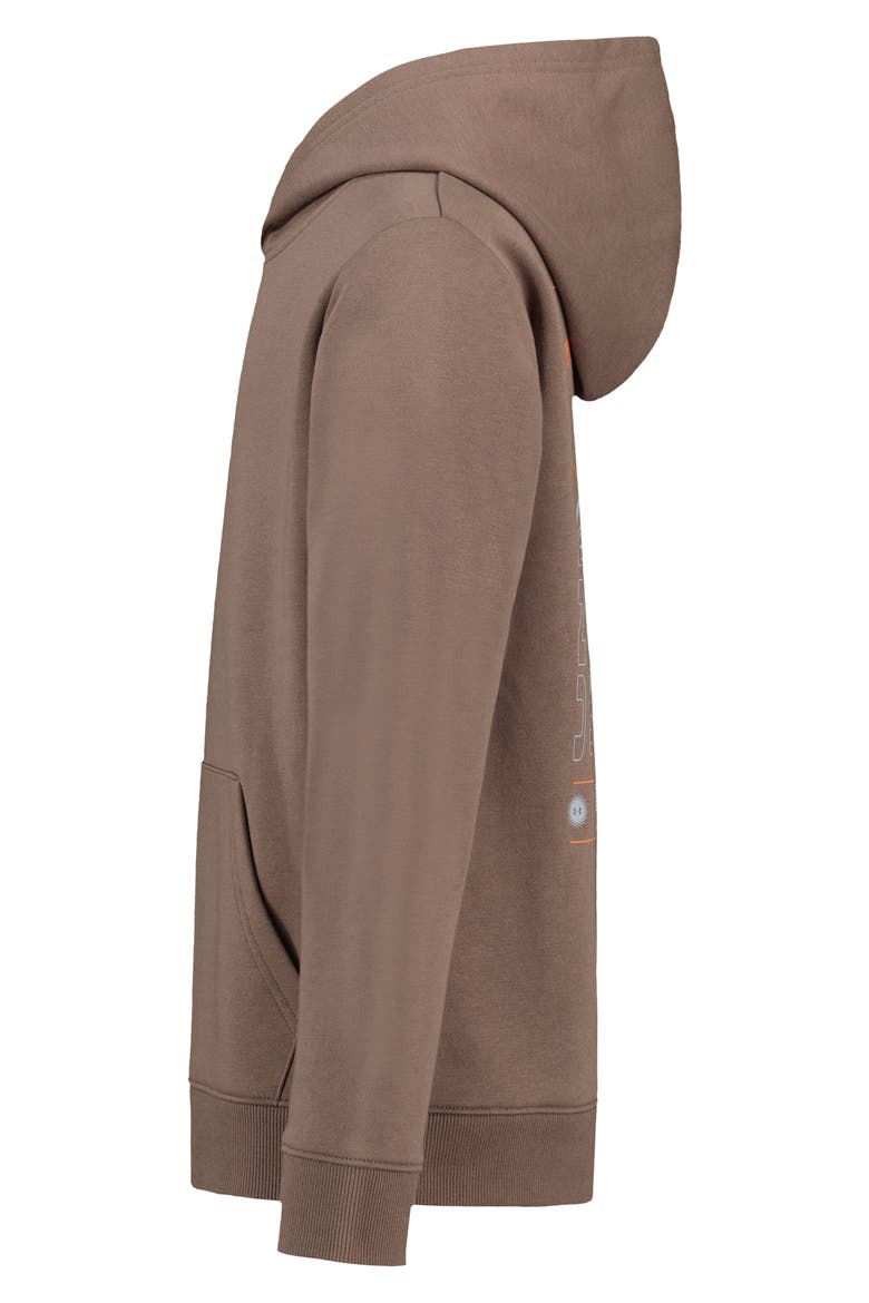 Kids' UA Defy Elements Graphic Hoodie, Alternate, color, DESERT TAUPE