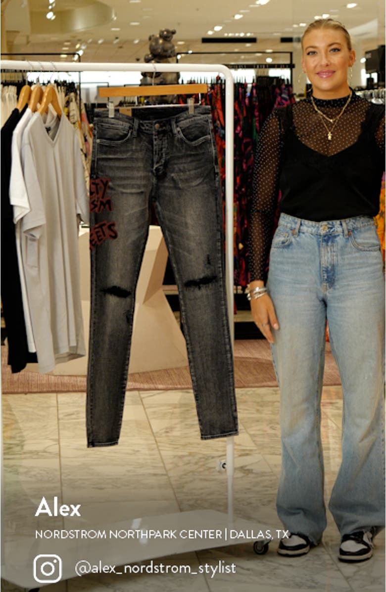 Van Winkle Spray Rip & Repair Skinny Fit Jeans, sales video thumbnail