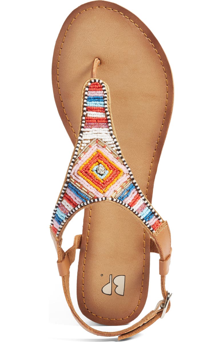 BP. Zandra Beaded V-Strap Sandal, Alternate, color,