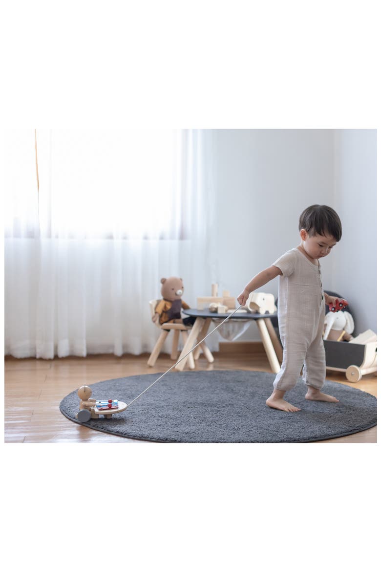 Pull Along Musical Bear, Alternate, color, NATURAL