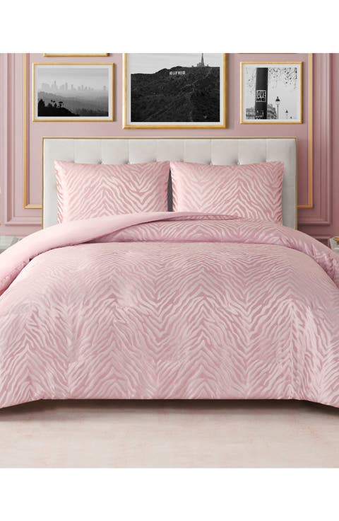 Glam Zebra Comforter & Sham Set