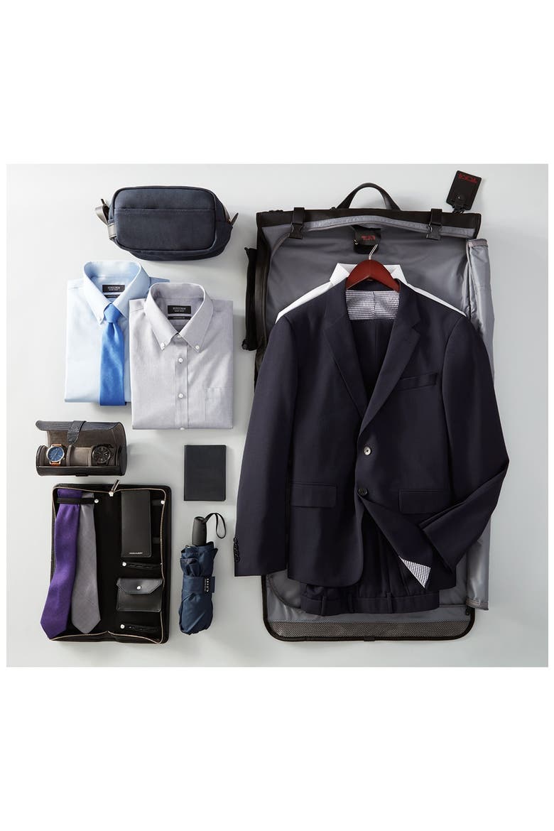 Leather Travel Kit, Alternate, color, NAVY