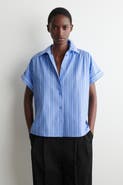 COS Striped Short-sleeved Cotton Shirt