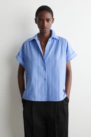COS Striped Short-sleeved Cotton Shirt