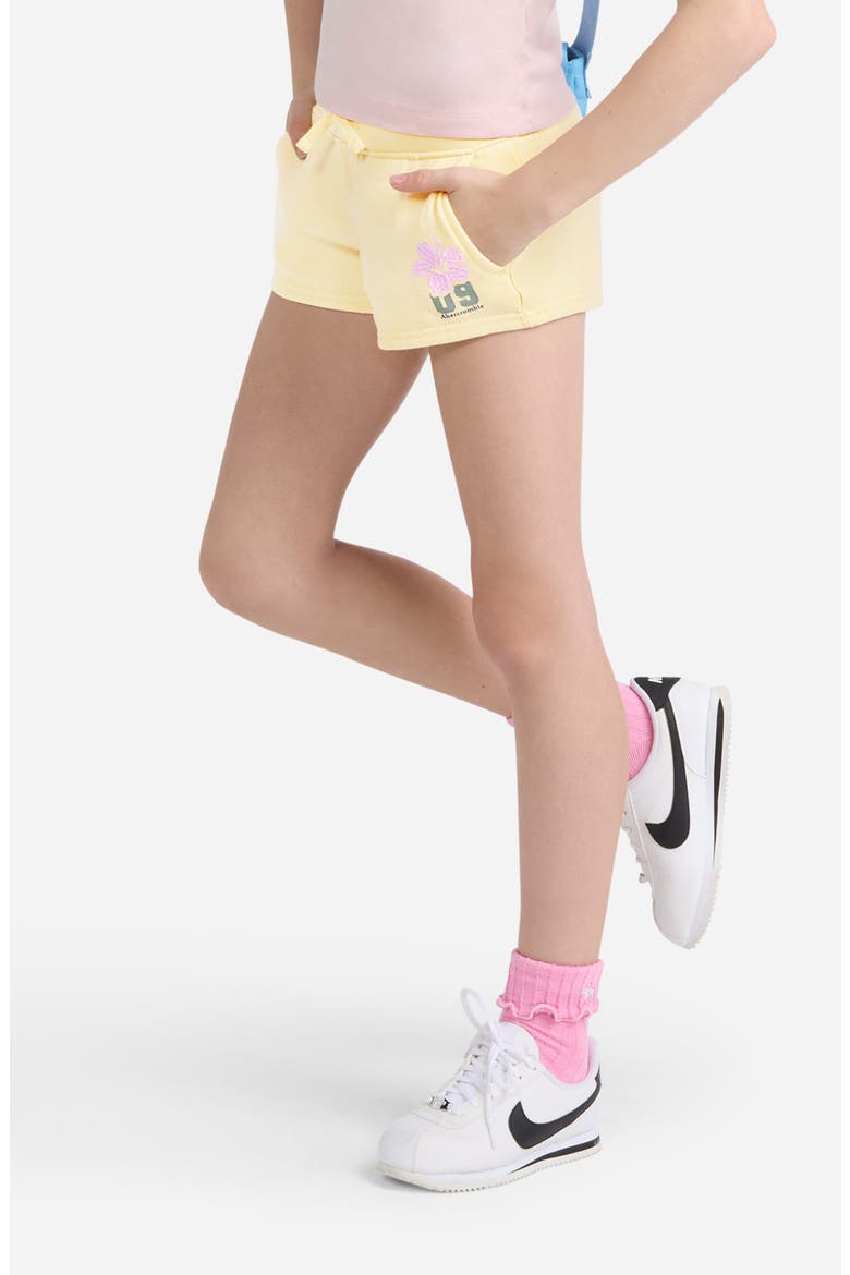 Kids' Logo Detail Sweat Shorts, Alternate, color, ANISE FLOWER