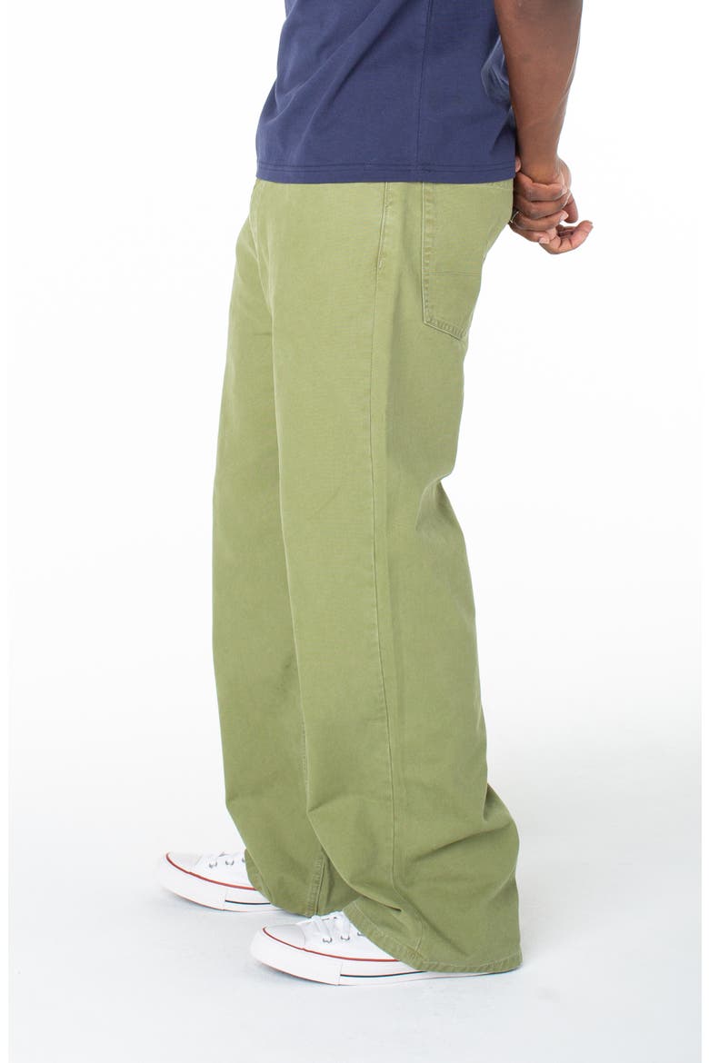 Baggy Contrast Graphic Patch Straight Reaper Pant, Alternate, color, Sphagnum