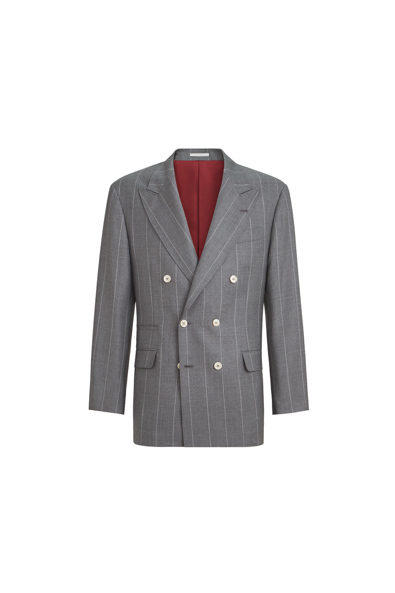 Virgin wool blazer, Alternate, color, Medium Grey