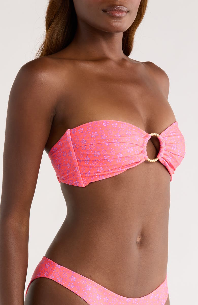 Kulani Kinis Strapless Bandeau Bikini Top, Alternate, color, Kiss Me