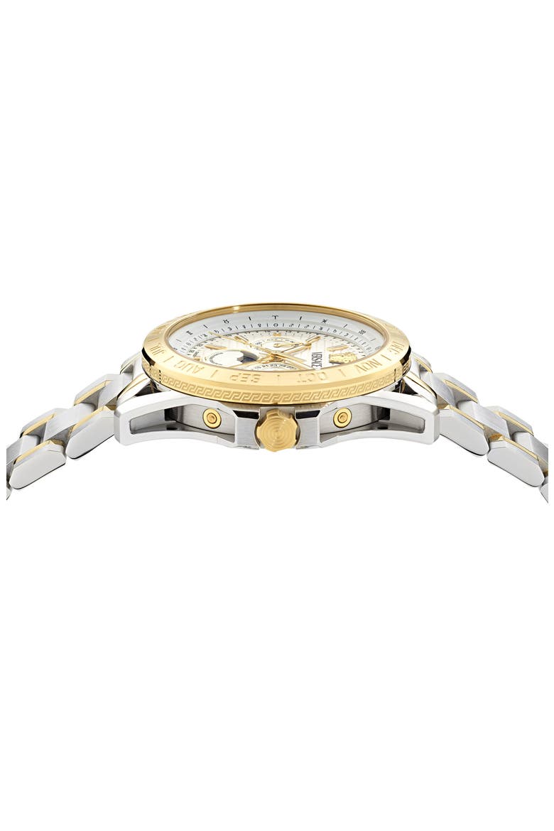 V-Galaxy Moonphase Two-Tone Bracelet Watch, 43mm, Alternate, color, TWO TONE