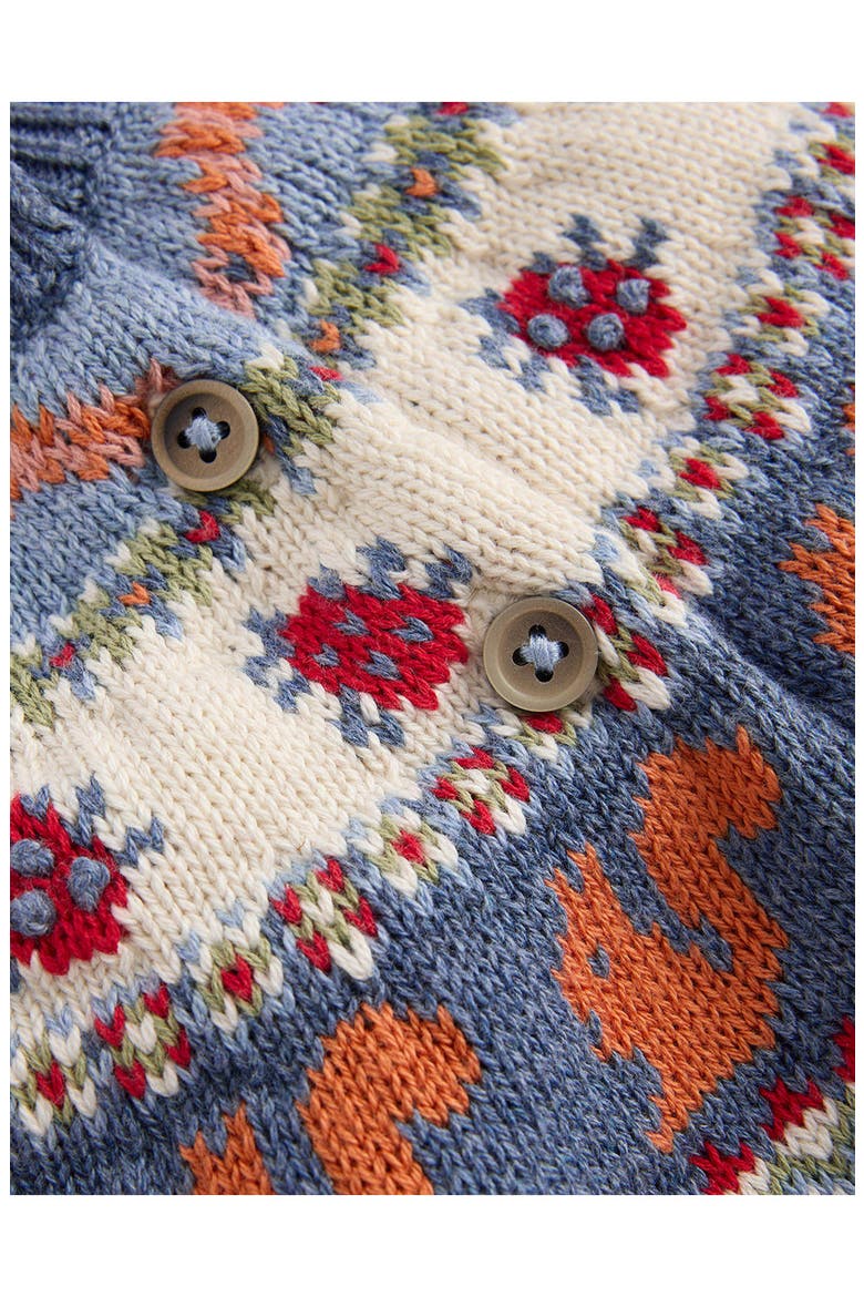 Fair Isle Cotton Sweater & Leggings Play Set, Alternate, color, MULTI WOODLAND