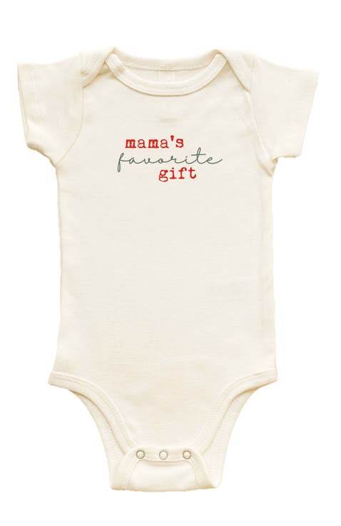 Mama's Favorite Gift Organic Baby Bodysuit
