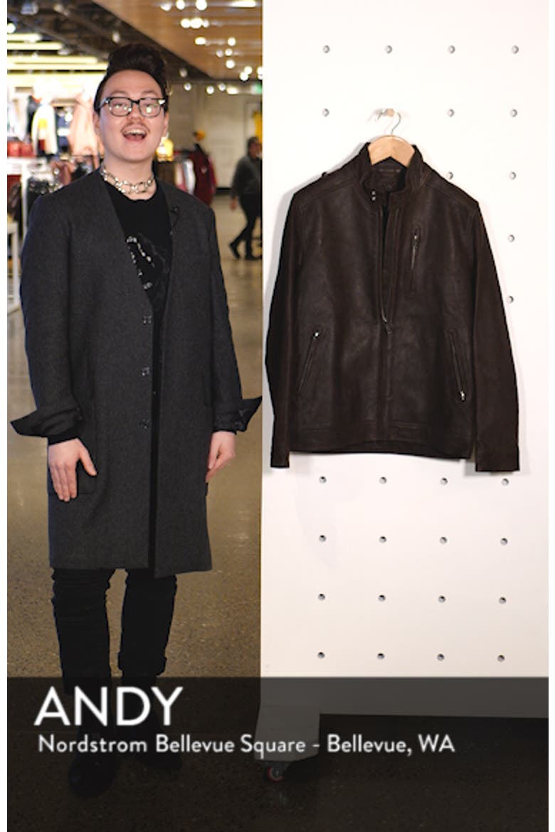 Westhaven Distressed Leather Bomber Jacket video
