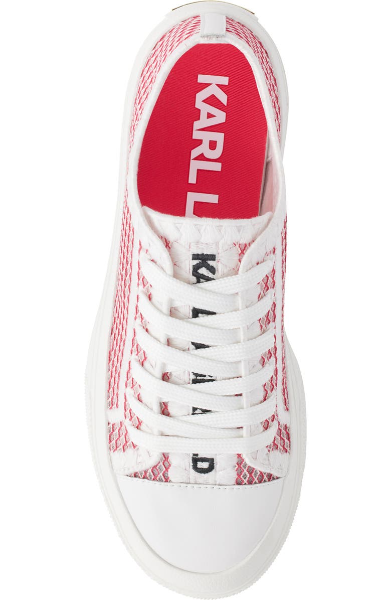KARL LAGERFELD PARIS Giddeon Low Top Sneaker, Alternate, color, Teaberry