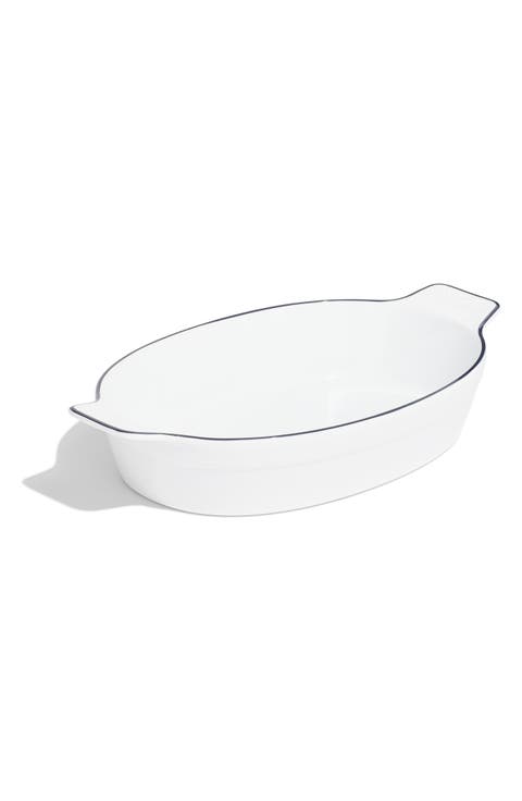 10" x 6.6" Oval Porcelain Baking Dish