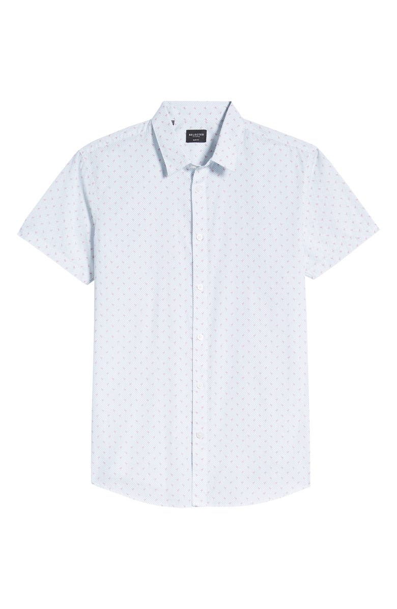 Selected Homme Jack Short Sleeve Button-Up Shirt, Alternate, color, 
