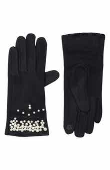 Ted Baker London Faux Pearl Embellished Gloves