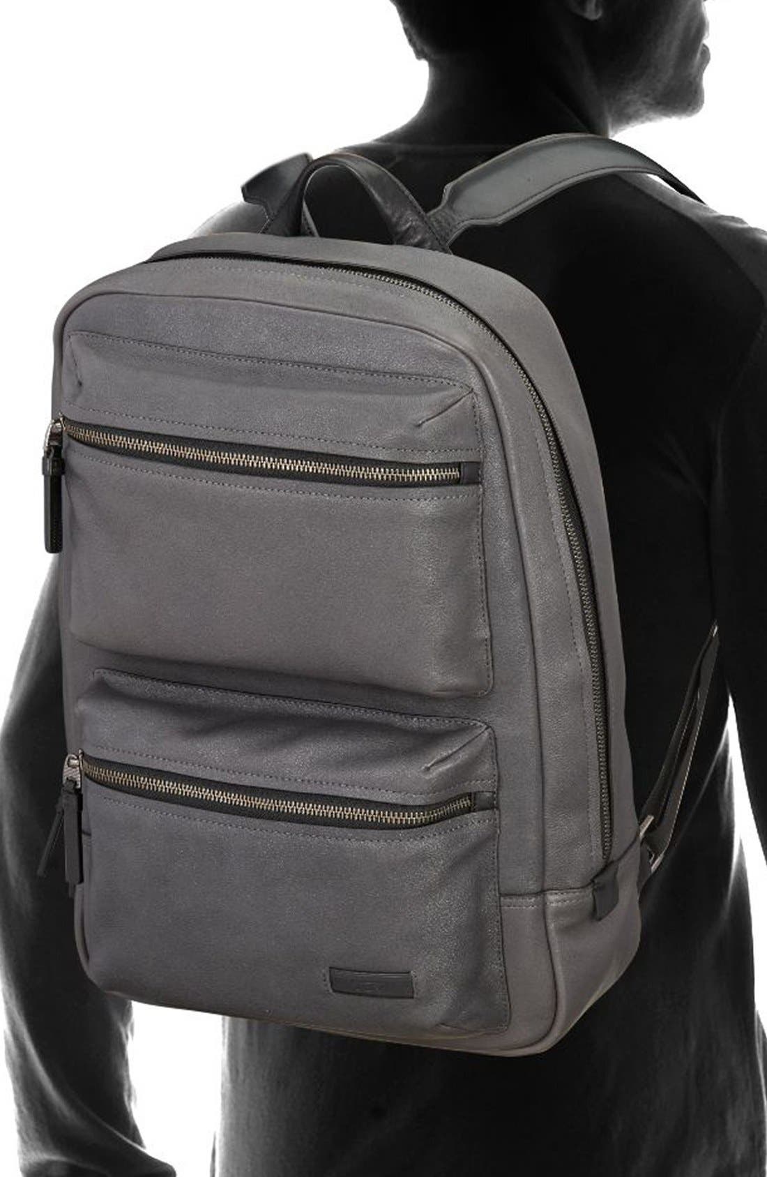 TUMI 'Mission - Bryant' Leather Backpack, Alternate, color, 